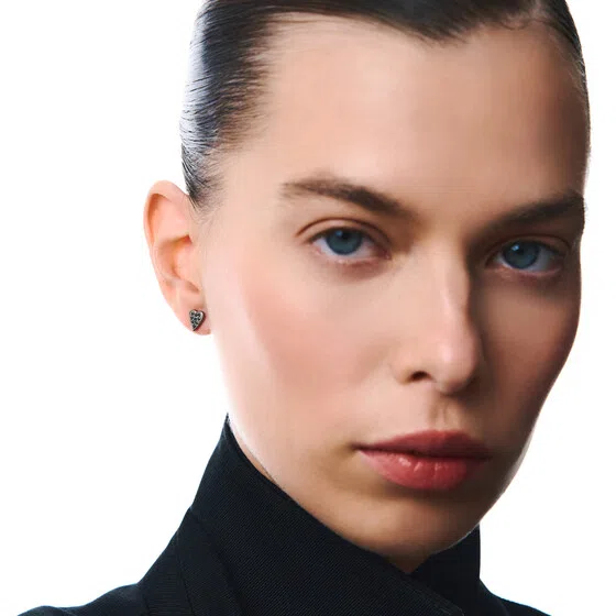 Пусеты Little Ginny из серебра с черными бриллиантами LITTLE BLACK Poison Drop — модель ivek387 — фото 2