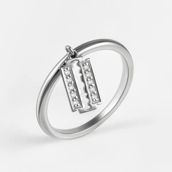 Кольцо из серебра с фианитами — арт. 000-375736