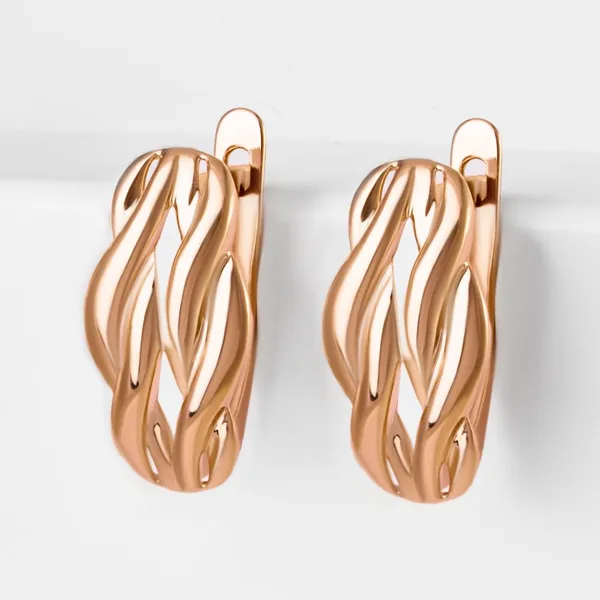 Серьги из красного золота — арт. 000-376625