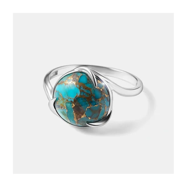 Серебряное кольцо с бирюзой — арт. 10322-004852