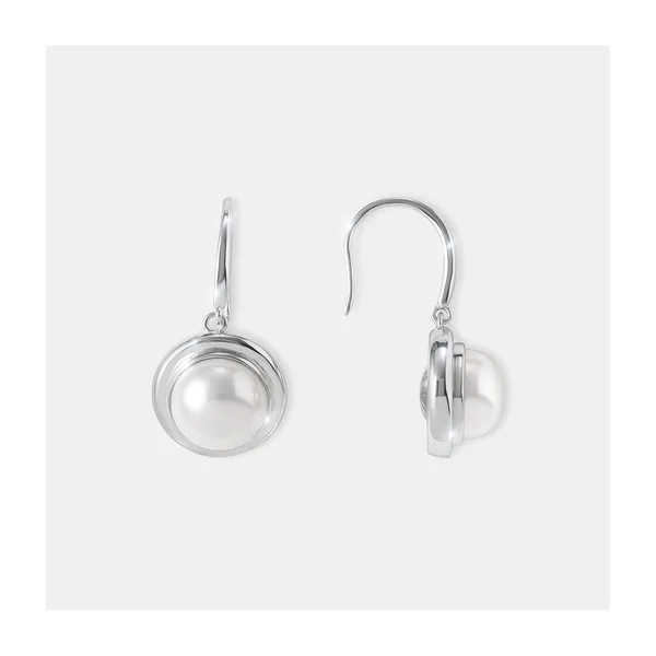 Серебряные серьги с жемчугом — арт. 10522-006628