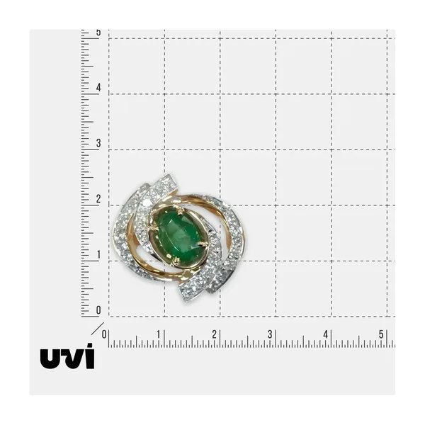 Кольцо из золота с изумрудом — арт. 10311-001547
