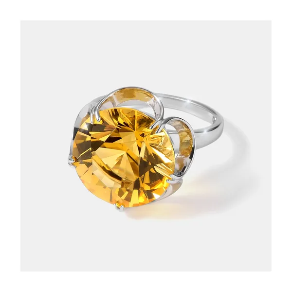 Серебряное кольцо с цитрином — арт. 10322-005562