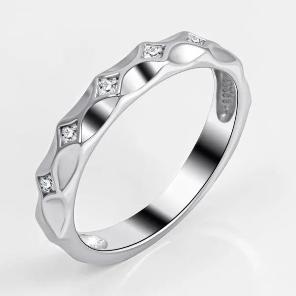 Кольцо из серебра с фианитами — арт. 000-399235