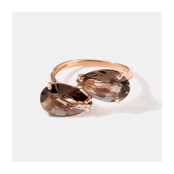 Серебряное кольцо с раухтопазами — арт. 10322-004980