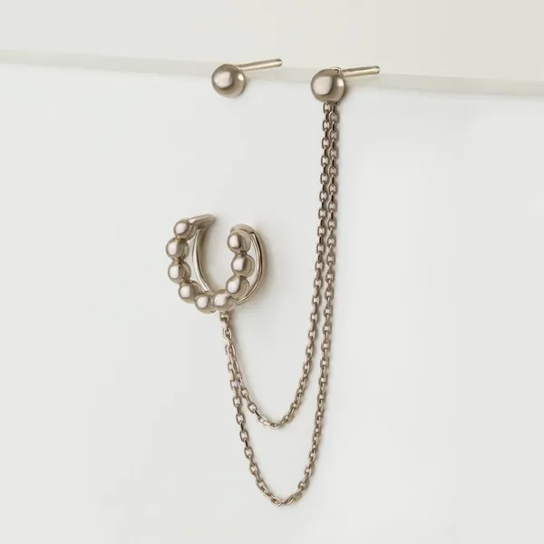 Серьги гвоздики из серебра — арт. 000-367839
