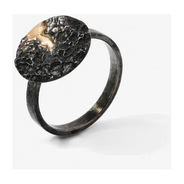 Кольцо Volcanic power из серебра Kintsugi Jewelry Poison Drop — модель 5ana3qf — фото 3