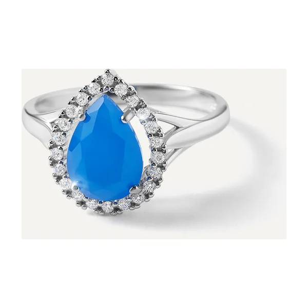 Серебряное кольцо с агатом
