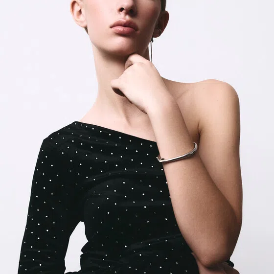 Серебристый браслет «Больше чем любовь» Caviar Jewellery Poison Drop — модель xb4r4qz