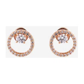 Позолоченные серьги с кубическим цирконием Constella Swarovski Poison Drop — модель eg546yd — фото 2