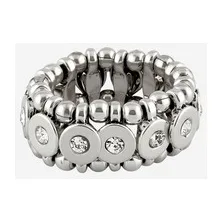Кольцо с серебряным покрытием и кристаллом Swarovski Mini Mick — модель 6sax7qm