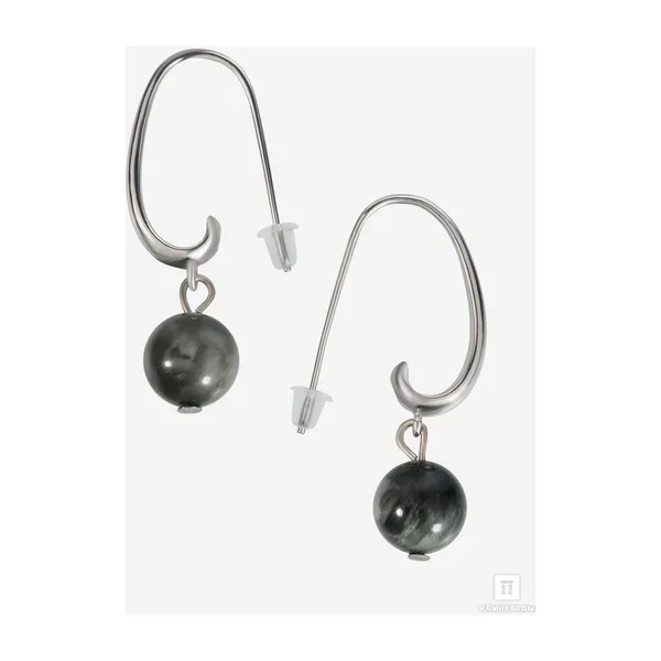 Серьги с кошачьим глазом — арт. 3402