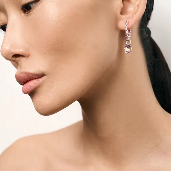 Серьги из серебра с аметрином и розовыми турмалинами EKA KOMA Poison Drop — модель 70e7t5t