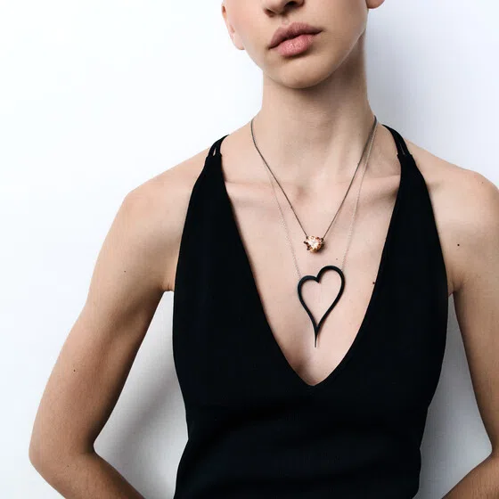 Колье из серебра HEART Dzhanelli Jewellery Poison Drop — модель hm62ukm — фото 2