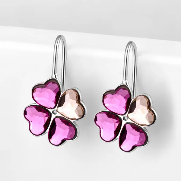 Серьги из серебра с кристаллами Swarovski — арт. 000-390229