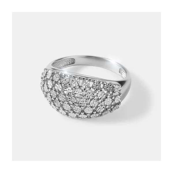 Серебряное кольцо с бриллиантом — арт. 10321-001485