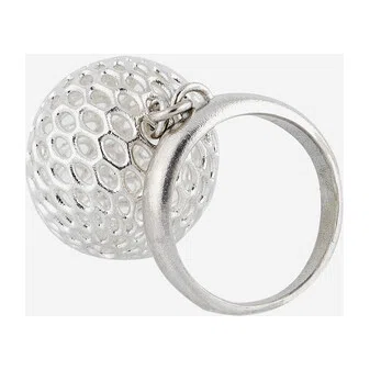 Кольцо из серебра GLOBE SKELETON STL Lab Poison Drop — модель z8hmrt2 — фото 2