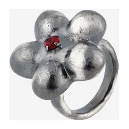 Кольцо большой цветок с кристаллом POISONED HEARTS Poison Drop — модель 78ijkgi — фото 2