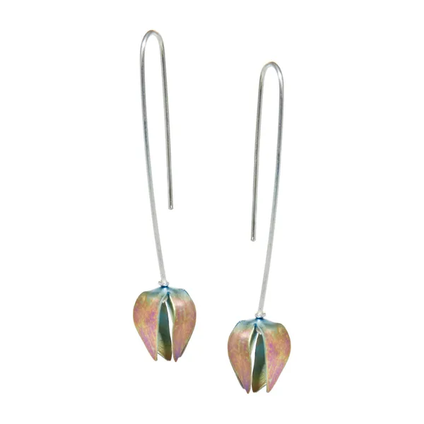 Серьги-продевки из титана — модель 2ia38tc