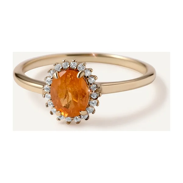 Серебряное кольцо с вульфенитом — арт. 10322-003485