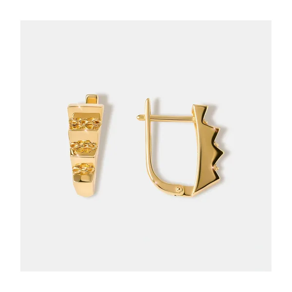 Серьги из желтого золота — арт. 10519-000849