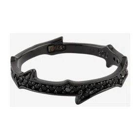 Кольцо из серебра с черными кристаллами Thorn WANNA?BE! Poison Drop — модель jbxhqcy — фото 2