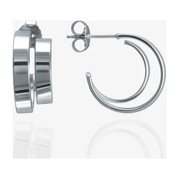 Серьги гвоздики из серебра — арт. 000-404211