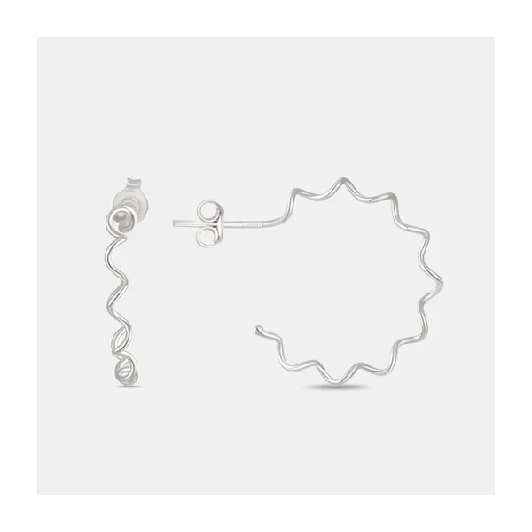 Серьги гвоздики из серебра — арт. 000-397012