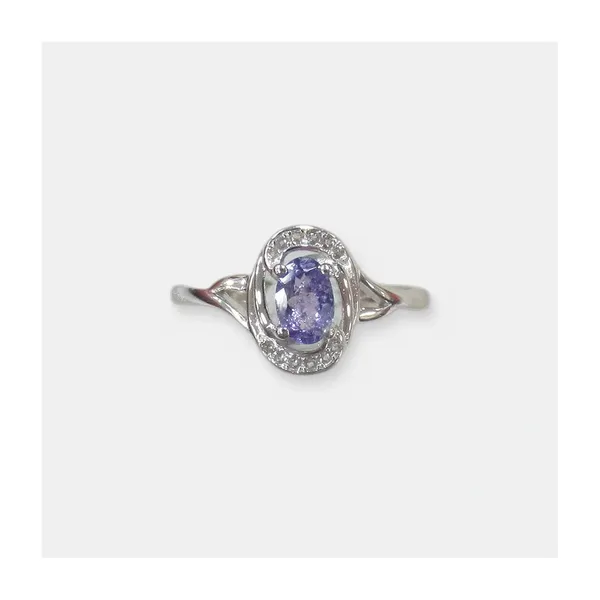 Серебряное кольцо с танзанитом — арт. 10322-004498