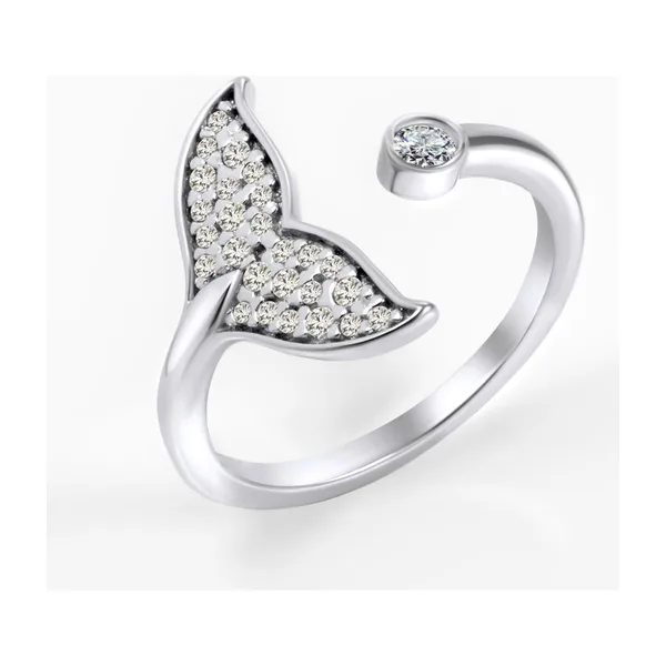 Кольцо из серебра с фианитами — арт. 000-403104