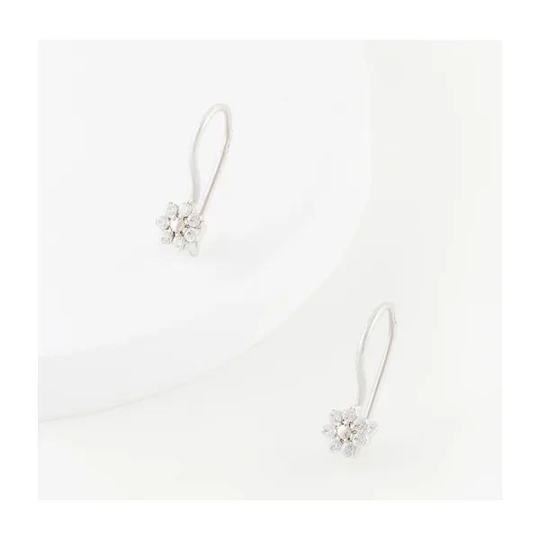 Серьги детские из серебра с фианитами — арт. 000-280132