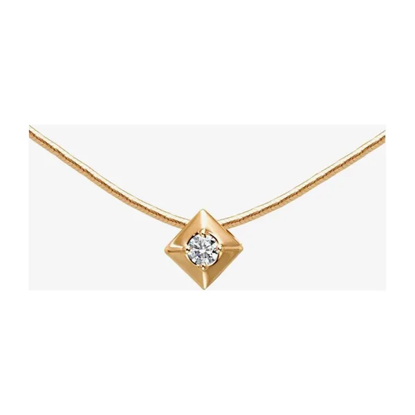 Колье из красного золота с бриллиантом — арт. 000-260600