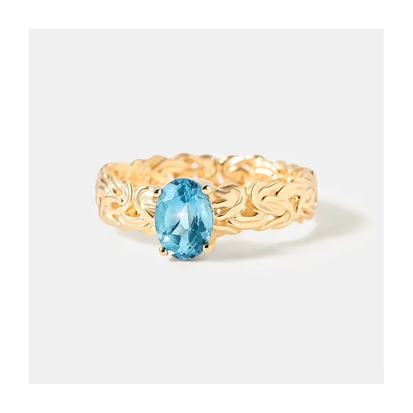 Серебряное кольцо с топазом — арт. 10322-004375