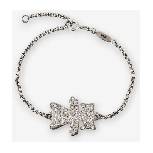 Браслет из серебра с фианитом, коллекция FOR FUN Dzhanelli Jewellery Poison Drop — модель ageyzia — фото 2