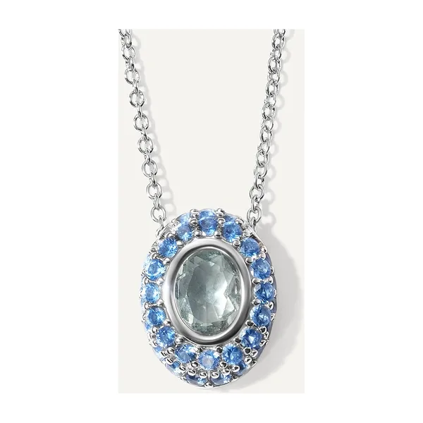 Серебряное колье с флюоритом — арт. 10722-000084