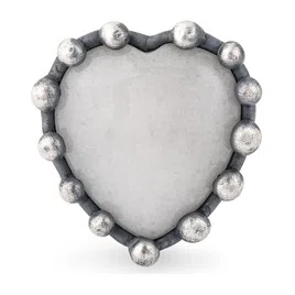 Кольцо сердце из светлого кварца POISONED HEARTS Poison Drop — модель xh443mc — фото 2