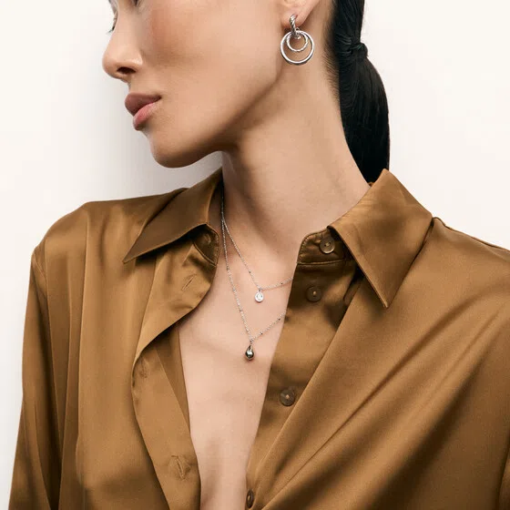 Серебристые серьги AMY Brosway Poison Drop — модель 6tcb7is