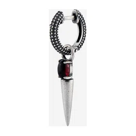 Моносерьга из серебра с гранатом KRISHE Poison Drop — модель u64avf0 — фото 2
