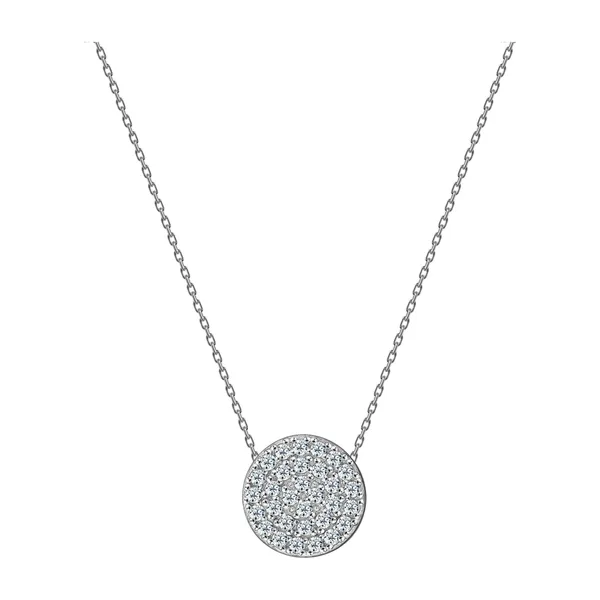 Серебряное колье с фианитами