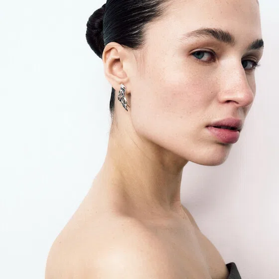 Серьги Одушевлённое серебро Poison Drop — модель f8g8fsy — фото 2