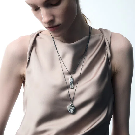 Колье из серебра с муассанитом Mintaka Jewellery Poison Drop — модель qdv4vkn — фото 2