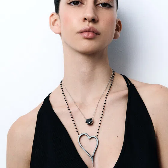 Колье из серебра HEART Dzhanelli Jewellery Poison Drop — модель 9jn2bjp