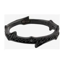 Кольцо из серебра с черными кристаллами Thorn WANNA?BE! Poison Drop — модель jbxhqcy
