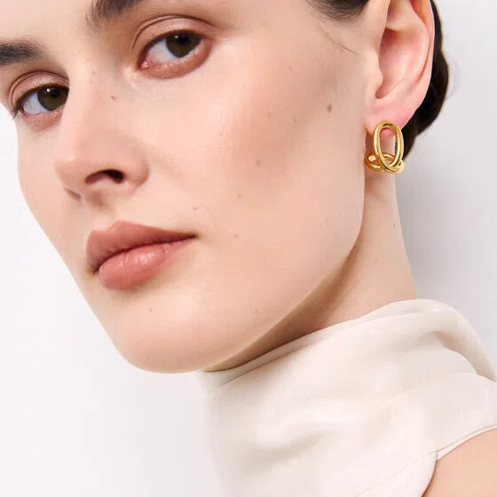 Позолоченные серьги Nata Philippe Audibert Poison Drop — модель iv9qfn1 — фото 3