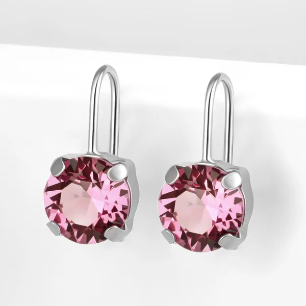 Серьги из серебра с кристаллами Swarovski — арт. 000-390064