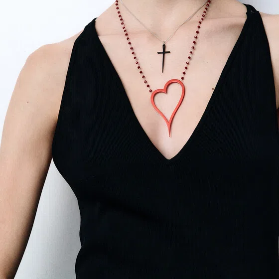 Колье из серебра «Меч малый HUNGER» Dzhanelli Jewellery Poison Drop — модель jnbxazv — фото 2