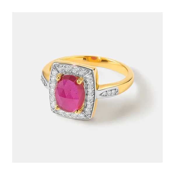 Серебряное кольцо с рубином — арт. 10321-001530