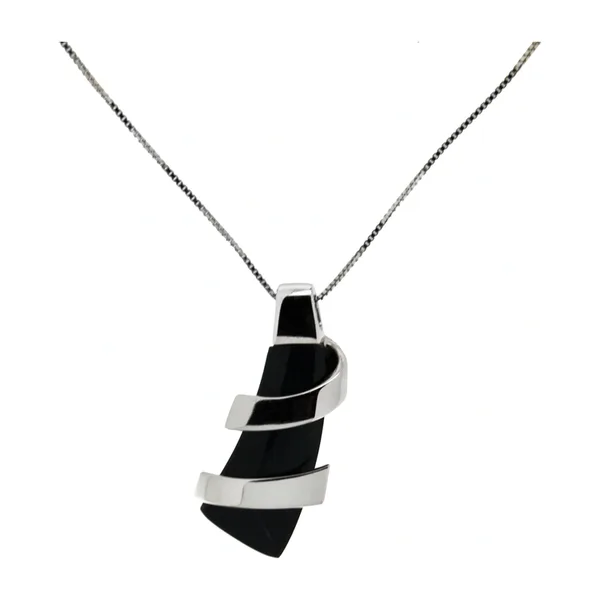 Колье из серебра с тигровым глазом — арт. 000-123934
