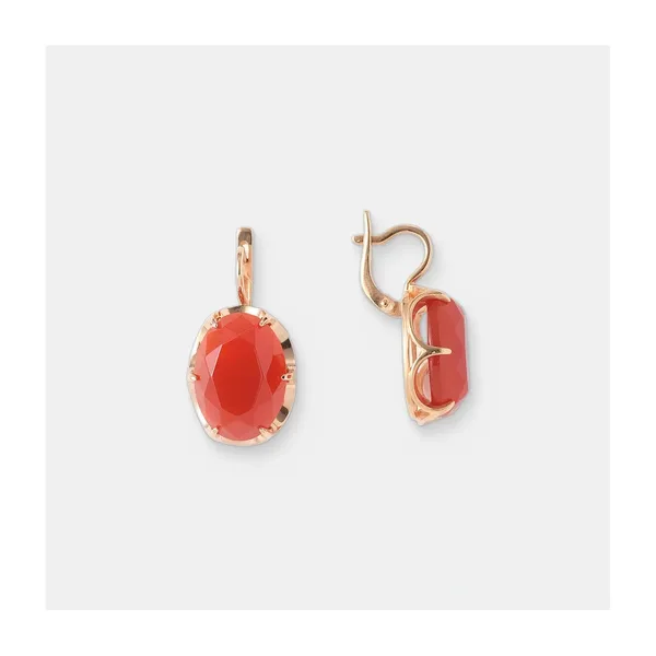 Серебряные серьги с агатами — арт. 10522-004881