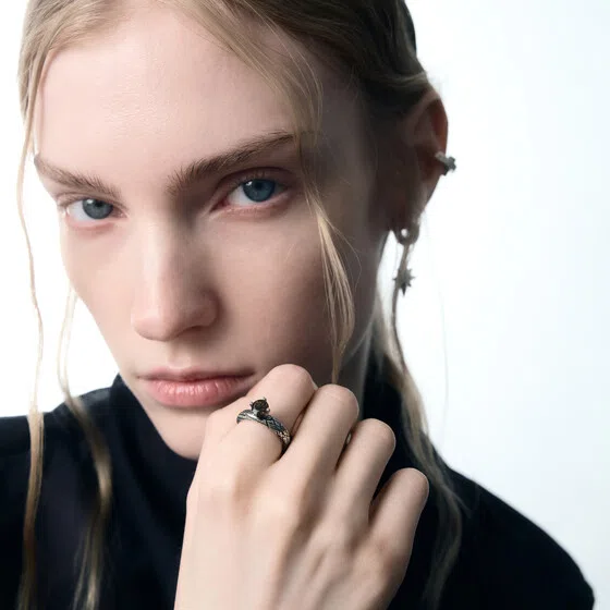 Кольцо из серебра с раухтопазом LOYALTY RAUCH RING SHE IS MONO Poison Drop — модель 3n4g275 — фото 3